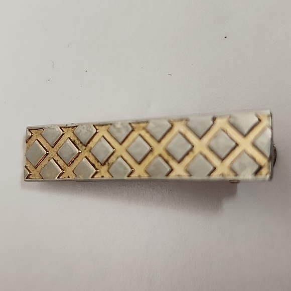 Elegant Vintage Faux Gold and Silver Tie Bar Clips 3 Pc Set - Picture 5 of 13